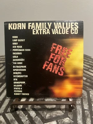 KoRn Family Values Extra Value CD - 1998, CD Promo W/Insert - Incubus, Bizkit - Image 1 of 4
