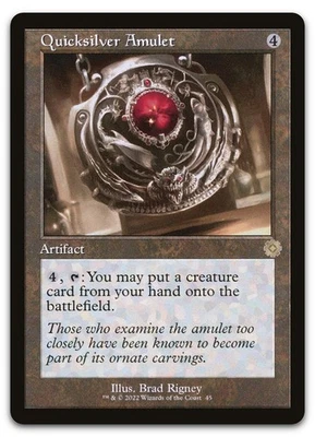 Quicksilver Amulet #45 (LP) Brothers' War BRR Magic MTG - Image 1 of 2