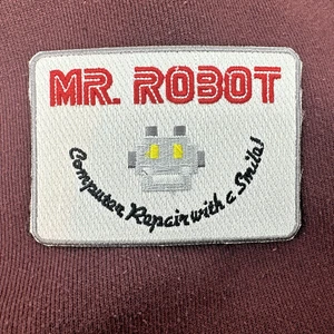 Mr. Robot Embroidered Iron-On Patch - Computer Repair with a Smile! - Picture 1 of 2