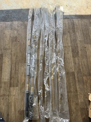 复古 2 daiwa ted Williams 玻璃纤维冲浪铸造杆 独特 罕见 收藏品 — 第 1/4 张图片