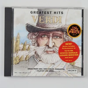 Verdi Greatest Hits CD Sony Classical Arias Opera Yo-Yo Ma Bernstein Marsalis - Imagen 1 de 6