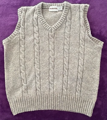 Chaleco Suéter Vintage McGregor Para Hombre Grande Gris Lana y Acrílico Hecho en Guam EE. UU. Foto 1 de 4