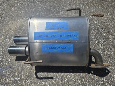 Silenciador de ponta dupla ESQUERDA 2015 - 2021 Subaru WRX Sakamoto fabricante de equipamento original - Imagem 1 de 4