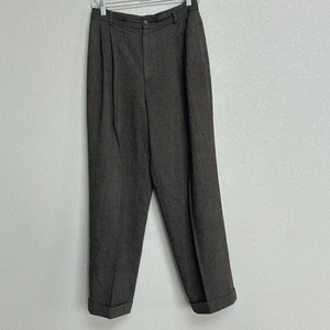 Vintage Ralph Lauren Collection Purple Label Women’s Wool Trouser 10 Pleated - Picture 1 of 8