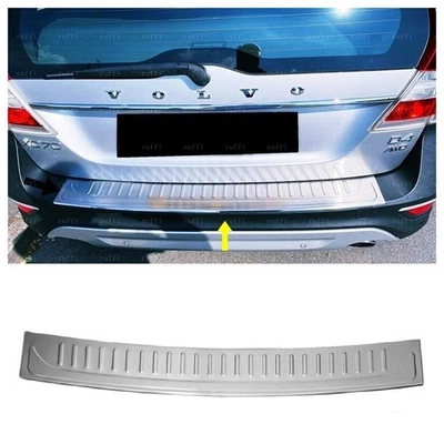 Per VOLVO XC70 2013 al 2018 Cromato Protezione Paraurti (Spazzolato) ACCIAIO - Imagen 1 de 4