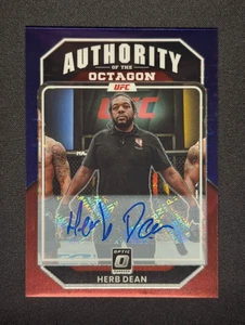 Herb Dean 💥 AUTHORITY OF THE OCTAGON FOTL AUTO /17! 2023 Panini Donruss Optic - Picture 1 of 7