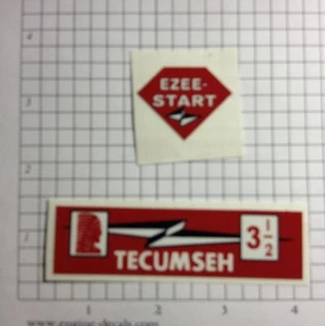 Tecumseh Engine 3-1/2-hp decal H35 Lightning bolt Ezee-Start TR35 - Bild 1 von 1