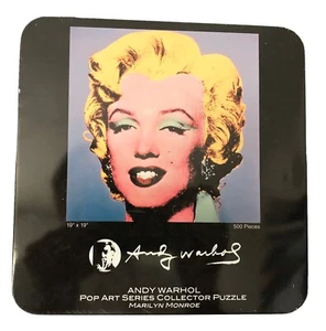 Rompecabezas Coleccionista Andy Warhol Serie Pop Marilyn Monroe 500 Piezas 19"x19" Usado en Excelente Condición - Imagen 1 de 9