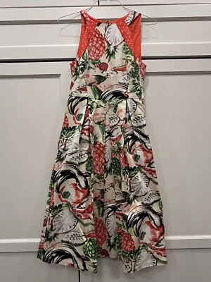 Vestido Eva Franco Mandy Talla 8 Halter de piña plisado sin mangas NUEVO con etiquetas Foto 1 de 4