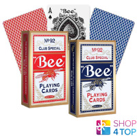 2 DECKS Bee Metalluxe RED and BLUE playing cards FREE USA SHIPPING 