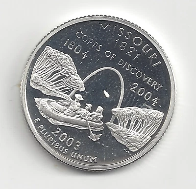 2003 S Silver Proof MISSOURI Quarter - 90% Silver - Image 1 of 2