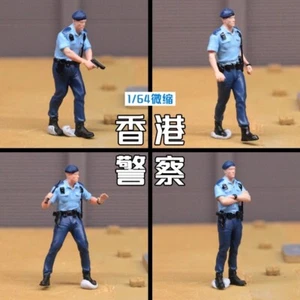 1:64 Scale Hong Kong Police Force Miniature Figures Scene Prop For Car Vehicles - Picture 1 of 14