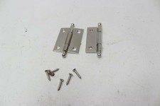 1-5/8" X 2" Chrome Hinge With Screws Pack Of 8