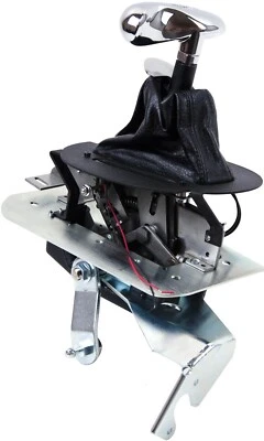 B&M AUTO RATCHET SHIFTER HAMMER CONSOLE,SILVER HANDLE,4.45" LEVER,94-04 MUSTANG - Image 1 of 4