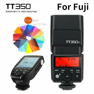 Godox TT350F TTL HSS Camera Flash Speedlite Xpro-F Trigger For Fuji X-T20 T30 T3 - Image 1 of 4