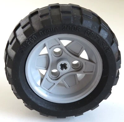 LEGO Technic-Reifen / Tire 68.7 x 34 R mit Felge, hell blaugrau # 41896c03 - Bild 1 von 3