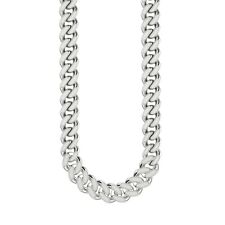 Solid 950 Platinum Classy Curb Chain for Men 8.45 mm 135 Gram Chain 22 inch