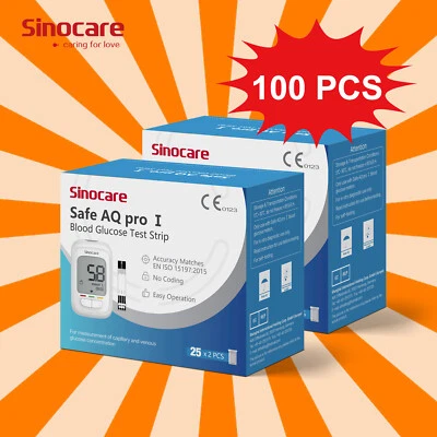 Sinocare Las tiras reactivas*100 sólo se adaptan a AQ Pro I