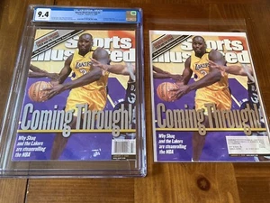 Shaquille O’Neal Sports Illustrated CGC 9.4 White Newsstand (LA Lakers) +extra - Picture 1 of 4