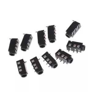 10 Pcs PJ-320D 4 Pins SMD 3.5mm Female Headphone Jack Connector PCB Mou*oa - Picture 1 of 6