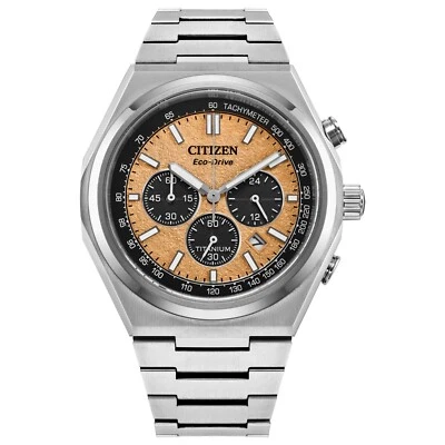 Citizen Men's Eco-Drive Super Titanium Chronograph Silver Watch 42MM CA4610-85Z - Image 1 of 4