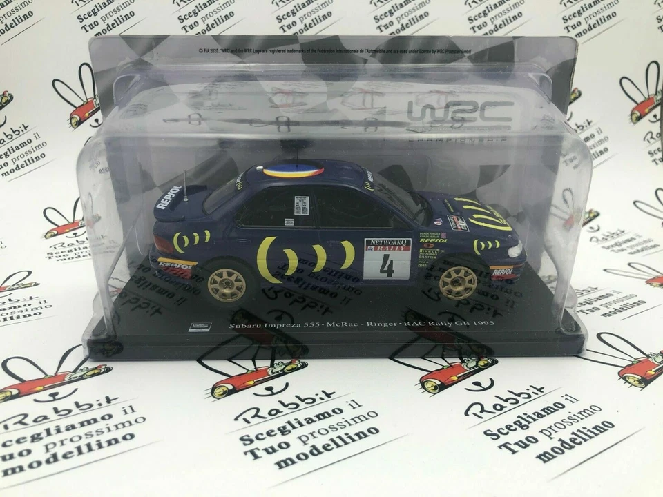 DIE CAST 1/24 " SUBARU IMPREZA 555 McRAE - RINGER RAC RALLY GB 1995 " 1/24 - Immagine 1 di 3