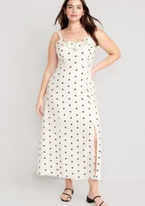 OLD NAVY linen blend ruffle trimmed maxi cami dress size XXL Womens Plus Size - Picture 1 of 7