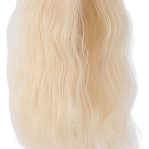 (Light Gold)Doll Wig Long Curly Hair Easy To Manage 1/4 Doll Wig Elasticity For
