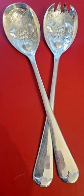 Juego de ensalada vintage de Sheffield Inglaterra plato de plata regalo de Navidad o cumpleaños Foto 1 de 3