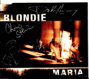 Blondie SIGNED CD 4 SIGNATURES Debbie Harry Chris Stein Clem Burke Jimmy Destri