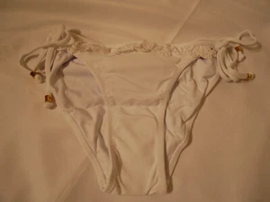 NEW PHAX White Swimsuit Bikini Bottoms - Medium - NWT - Picture 1 of 2