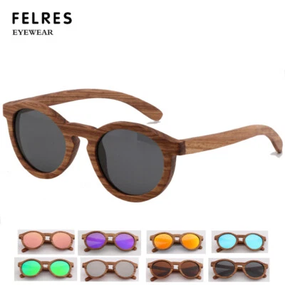 Gafas de sol polarizadas de madera unisex hechas a mano con marco de madera moda gafas para exteriores Foto 1 de 4