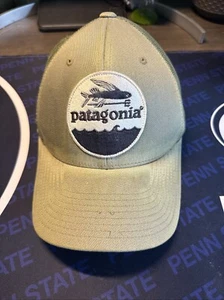 Rare Vintage Patagonia Hat Fly Fishing Surfing Green - Picture 1 of 8