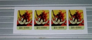 Williams Joust Flipper Maschine Drop Target Aufkleber Set 16 ABZIEHBILDER PRO SET - Bild 1 von 1