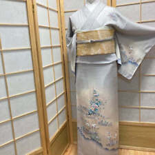 9157# Japanese Kimono Vintage Pure Silk Robe Traditional Kimono only sold 158cm