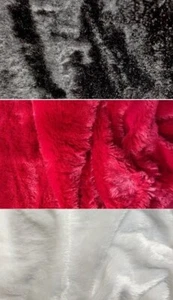 Soft Plush Faux Fur Minky Fabric 58" Wide - Picture 1 of 16