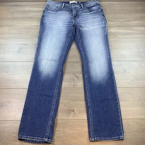 DepartWest Seeker Jeans Men’s 34L Blue Denim Stretch Rock Casual Buckle - Picture 1 of 14