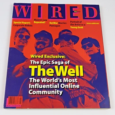 Wired Magazine May 1997 The Well Online Community ~ No Label Foto 1 de 3