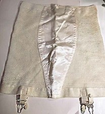 New listing
Vintage Denmore Girdle Lingerie Size 34 Ivory Satin Bow Open 4 Metal Garters