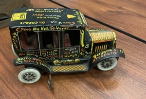 Vintage 1930s Marx Old Jalopy Windup Tin Litho Toy Car - Spanish - Picture 1 of 7