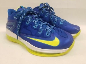 Sneakers da basket Nike Air Max Lebron XI blu/volt taglia:5Y 644534-400 bambino - Foto 1 di 7