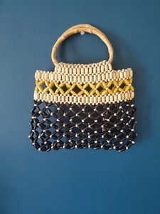 Womens Wicker Handbag Bags Tote Beach Straw Woven Summer Rattan Basket Bag - Picture 1 of 4