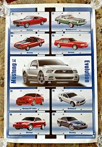 Ford Mustang 14 Evolution Poster 3'x2'Ft - Picture 1 of 4