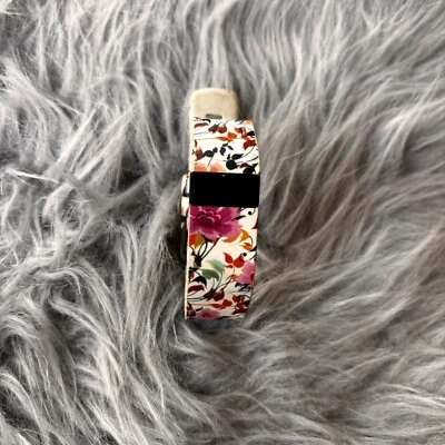 Fitbit Charge HR  Tracker Monitor Wristband Heart Rate Floral Band Untested - Image 1 of 3