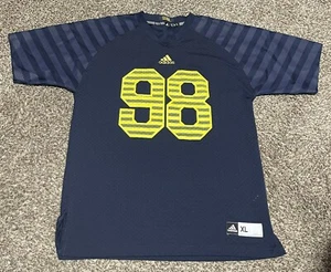 Adidas Michigan University Wolverines #98 Striped Football Jersey Youth XL - Picture 1 of 3