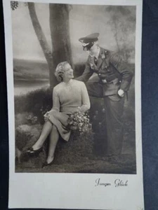 Alemania De Colección Original Reich Segunda Guerra Mundial Alemania PPC Foto Postal Soldado - Imagen 1 de 2