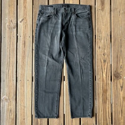 Lucky Brand 221 Straight Black Gray Medium Wash Cotton Jeans Men’s 38 x 31 - Image 1 of 4