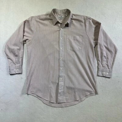 Camisa Pierre Balmain Para Hombre 16.5 34 35 Rayas Blanco Rojo Abotonada Manga Larga Foto 1 de 4