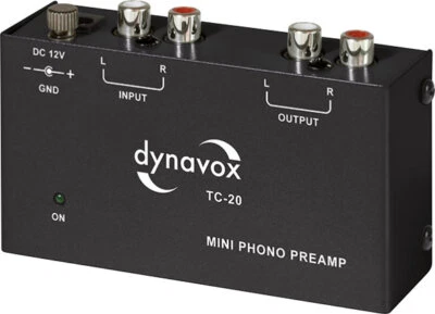 Dynavox TC-20 Phono Vorverstärker Plattenspieler Preamp Cinch Stereoverstärker - Bild 1 von 4