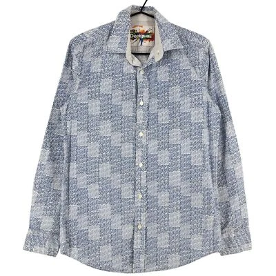 Chemise Desigual Décontractée Formelle Géométrique Pour Hommes Taille S - Photo 1/4